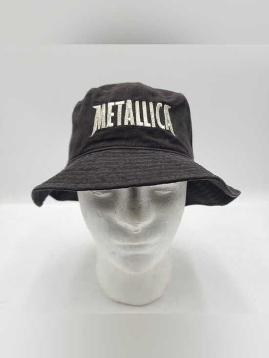 Big X Other - B55 Vintage Metallica Band Embroidered Bucket Hat Black Size S/M